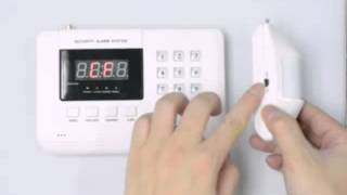 Wireless Home Security Alarm System Instructions [upl. by Tillo]