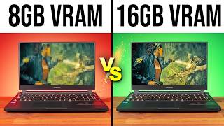 Is 8GB VRAM Enough for a Gaming Laptop 8GB vs 16GB [upl. by Ledoux]