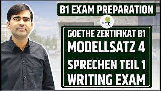 Goethe Zertifikat B1  Modellsatz 4  Schreiben Teil 1  Writing Exam  Learn German B1 [upl. by Rosana]