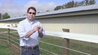 RAMM Flex Fence Coated Wire – How to Use 2quot Wide Barbed Staples for Raceline [upl. by Kcirnek]