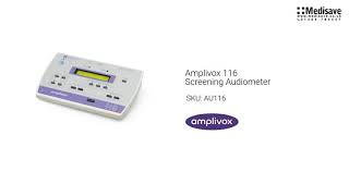 Amplivox 116 Screening Audiometer AU116 [upl. by Annayek]