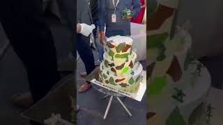 12 KG military cake designingshortvideo cake [upl. by Amaryl809]