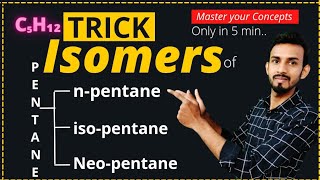 Isomers of pentane class 10  n pentane isopentane neopentane [upl. by Karylin281]