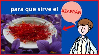 AZAFRÁN beneficios para la salud  Para que sirve el azafrán [upl. by Willms]