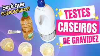 TESTE DE GRAVIDEZ CASEIRO FUNCIONA  Fiz 5 testes antes e depois de engravidar [upl. by Cony]