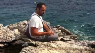 Rock fishing in Greece ψαρεμα μελανουριων 2 [upl. by Godric]