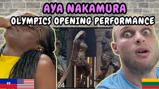 REACTION TO Aya Nakamura  Live Performance at Paris Olympics Opening Ceremony  FIRST TIME WATCHING [upl. by Nelak556]