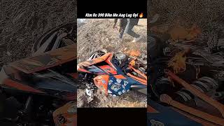 Ktm Rc 390 Bike Me Aag Lag Gyi 🔥shorts rider bikerider crash ktmrc390 shortvideo motovlog [upl. by Ardnua]