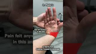 3 Tests For Carpal Tunnel Syndrome [upl. by Armil]