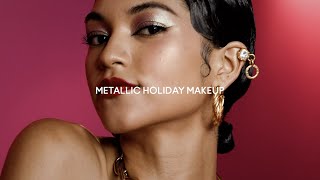 Holiday How To Metallic Party Makeup  MAC Cosmetics [upl. by Alben460]