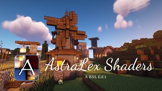 AstraLex Shaders Showcase  A brand new look for your Minecraft survival [upl. by Lalise]