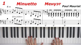 Менуэт Minuetto Paul Mauriat Поль Мориа Piano Sheet Music Пианино Ноты Лучшие мелодии [upl. by Rand]