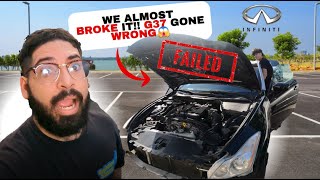 WE ALMOST BROKE OUR G37 Epic Power Steering amp Bulb FailuresDIY Gone Wrong [upl. by Doscher]