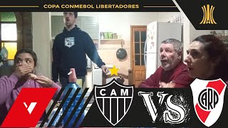 CONMEBOL LIBERTADORES 2024  SEMIS ida  Atlético Mineiro 3 River 0  Reacciones de Fanáticos [upl. by Nage227]