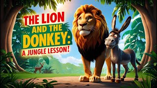 The Lion and the Donkey A Jungle Lesson  शेर और गधा एक जंगल का सबक  bedtimeadventures stories [upl. by Lemcke]