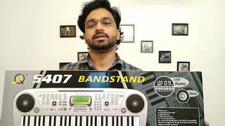 Budget Piano  Electronic Keyboard  Bandstand 5407 54 Key Piano Unboxing amp ReviewBy nileshthewild [upl. by Hanahs]