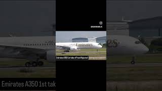 Emirates A350 1st takeoff test rejected emirates a350 shortsfeed travel [upl. by Etnaid]