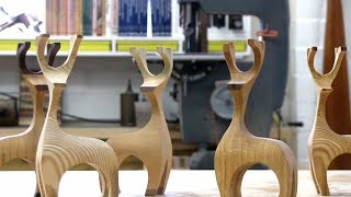 Scrap Wood Reindeer  Bandsaw Magic [upl. by Esinaj]