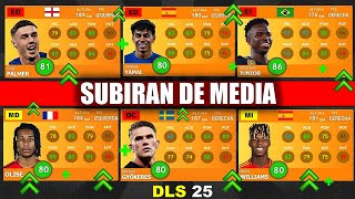 ✅ TODOS los JUGADORES QUE SUBIRAN DE MEDIA DLS 25 ACTUALIZACIÓN [upl. by Nosreffej]