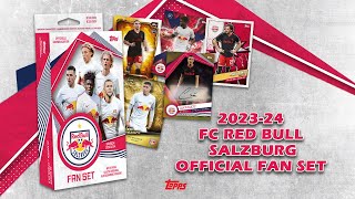 202324 TOPPS FC Red Bull Salzburg Official Fan Set Soccer Cards [upl. by Ahsel]