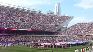 The National Anthem of the United States Veterans Day  Soldier Field Chicago IL [upl. by Silloc]