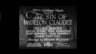 The Sin Of Madelon Claudet 1931 Title Sequence Metro Goldwyn Mayer [upl. by Yllop]