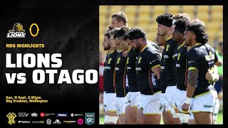 2022 NPC  RD6 Wellington Lions v Otago  Highlights [upl. by Terrance]