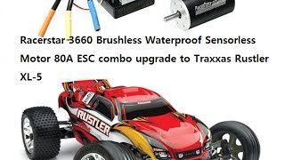 Racerstar 3660 Brushless motor 80A ESC [upl. by Enaek936]