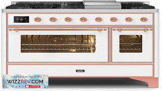 Majestic II Series 48quot Dual Fuel Range with 8 Burners CopperWhite Review [upl. by Ynaiffit]