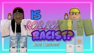 IS ROBLOX RACIST Social Experiment  Pinkiefangs Comparison [upl. by Anaid]