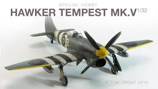 Special Hobby Hawker Tempest MkV 132 Stopmotion [upl. by Calie221]