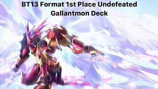 Digimon TCG 1st Place Undefeated Store Championship Gallantmon Deck BT13 Format August 2023 FtEddie [upl. by Eelyahs394]