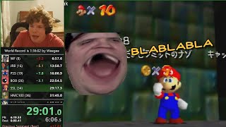 Bulldog yap session while watching GreenSuigi not get SM64 120 Star WR [upl. by Salomie598]