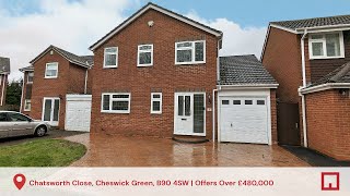 Virtual Viewing  Chatsworth Close Cheswick Green B90 4SW [upl. by Naened]