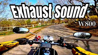 Kawasaki  W800  Ride  ExhaustSound [upl. by Adiaj]