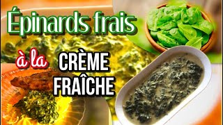 Épinards à la crème  Recette simple rapide et délicieuse que tout le monde adorera [upl. by Gar]