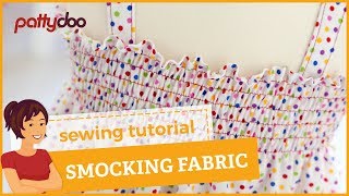 How to smockshirr fabric easily with your sewing machine [upl. by Anerahs]