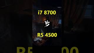 i7 8700 vs Ryzen 5 4500 Test in Games [upl. by Heng]