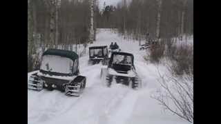 Argo 8x8s with snow tracks riding in Wyoming [upl. by Ynnavoj]