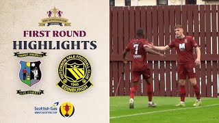 Tranent 41 Hutchison Vale  Scottish Gas Scottish Cup First Round Highlights [upl. by Goodden]