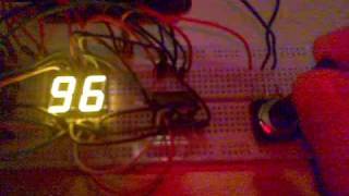 Arduino with potmeter and 7 segment displays [upl. by Einiffit]