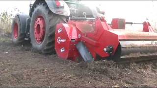 AHWI  RF1000  Freza forestiera  rotovator  Demo Calafat [upl. by Nassah]