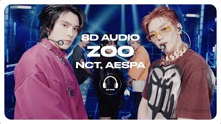 TAEYONG JENO HENDERY YANGYANG GISELLE  ZOO 8D AUDIO 🎧USE HEADPHONES🎧 [upl. by Nnyrb]