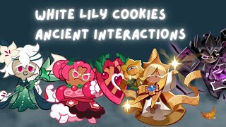 white lily cookie’s interactions with other ancient cookies crk cookierunkingdom [upl. by Kamat923]