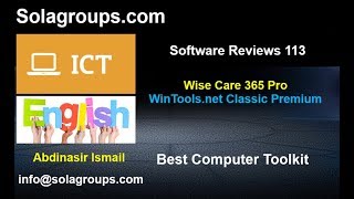 SoftwareReviews 113 Wise Care 365 and WinTools net [upl. by Dnalram]