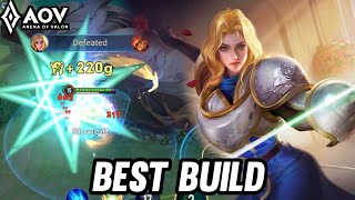 AOV  NEW HERO CHARLOTTE GAMEPLAY  BEST BUILD  ARENA OF VALOR LIÊNQUÂNMOBILE ROV [upl. by Trabue]