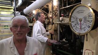 Ship Engine Room  Triple Expansion Engines Onboard Steam Ship Shieldhall [upl. by Nessie]