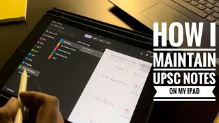 How to Maintain UPSC Notes on iPad using OneNote  iPad note taking India [upl. by Sima]