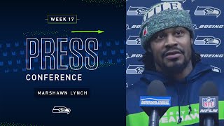 Marshawn Lynch ReSigning Press Conference  2019 Seattle Seahawks [upl. by Meuser]