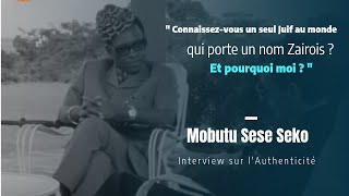 1ère partie  Interview de Mobutu roi du Zaire  Questce que lauthenticité [upl. by Acinahs]